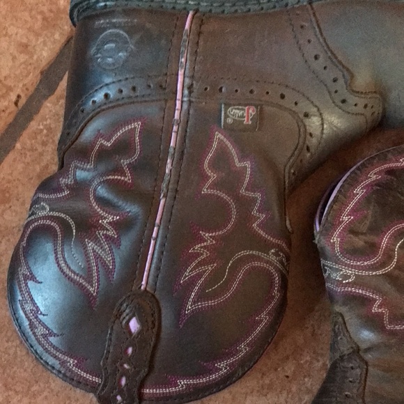 JUSTIN LEATHER BOOTS SIZE 6.5B - Picture 11 of 16